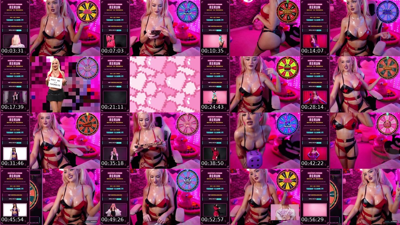 Contact-sheet preview of KristenLanae's Kick recording