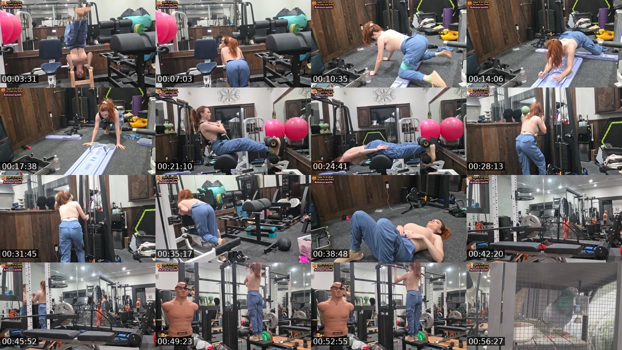 Contact-sheet preview of Amouranth's Kick recording