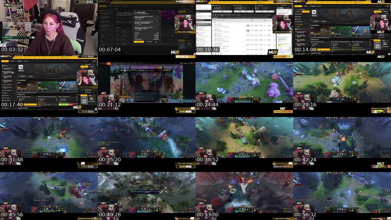 Contact-sheet preview of inamiing's Kick recording