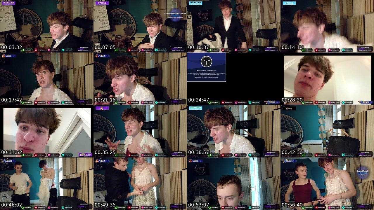 Contact-sheet preview of ProfesorKlakier's Kick recording