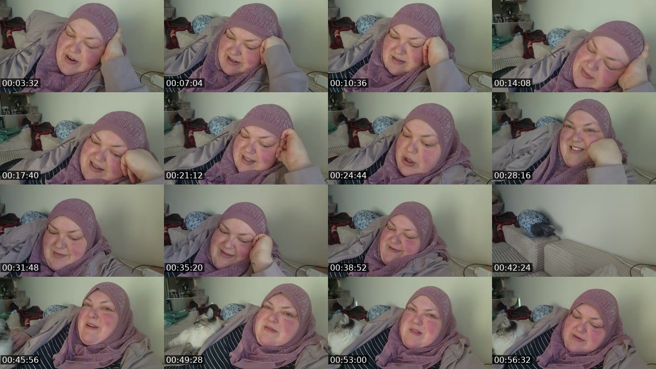 Contact-sheet preview of foodiebeautykick's Kick recording