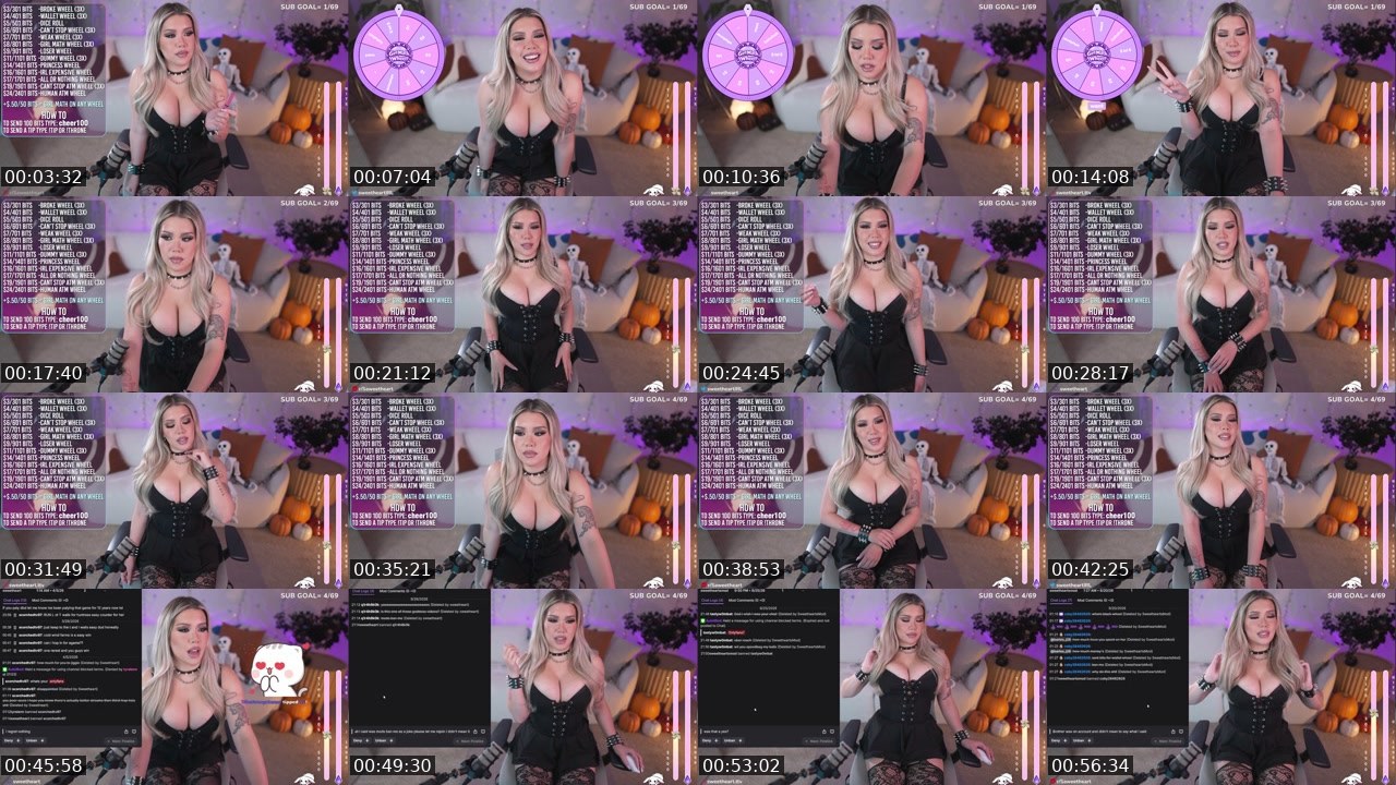 Contact-sheet preview of sweetheart's Kick recording