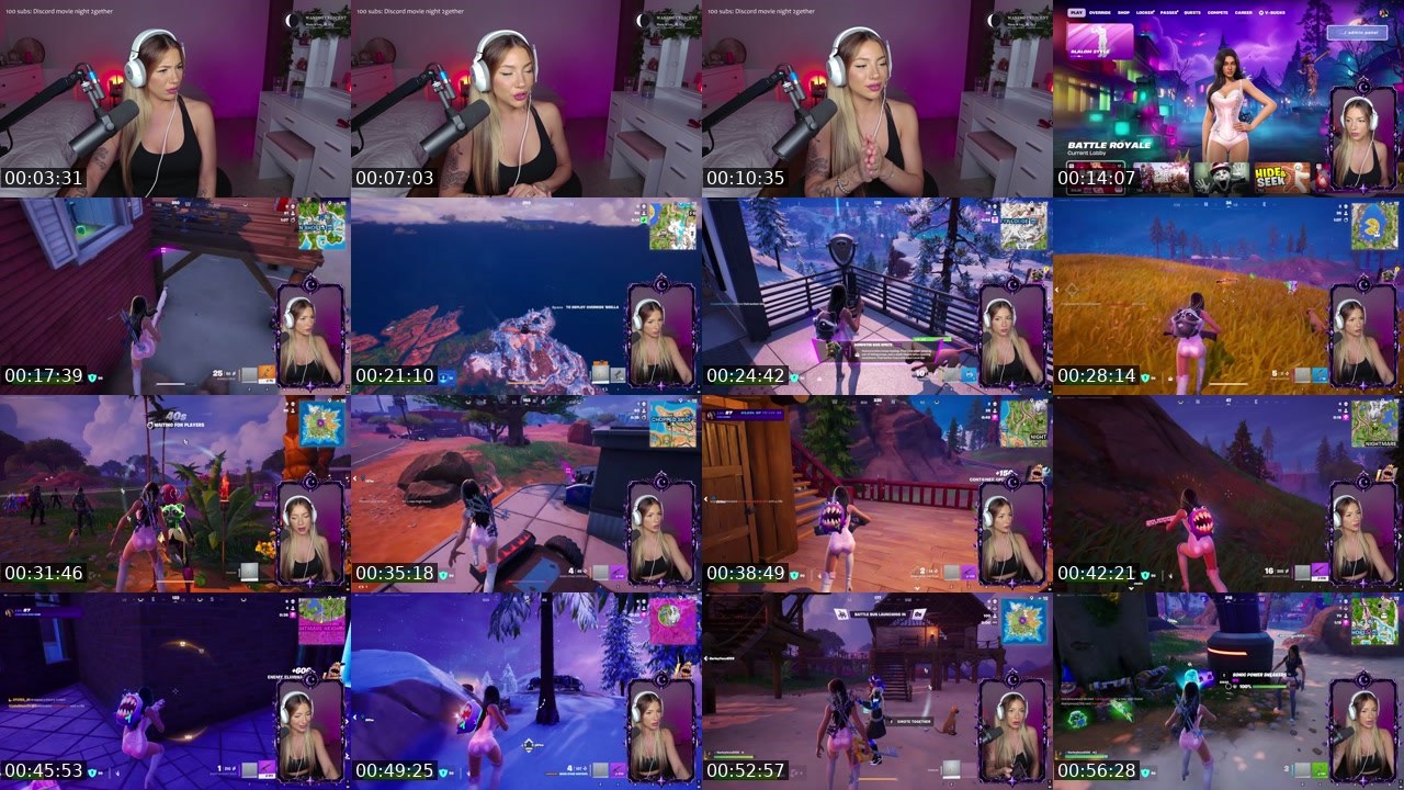 Contact-sheet preview of CrystalMoonTV's Kick recording