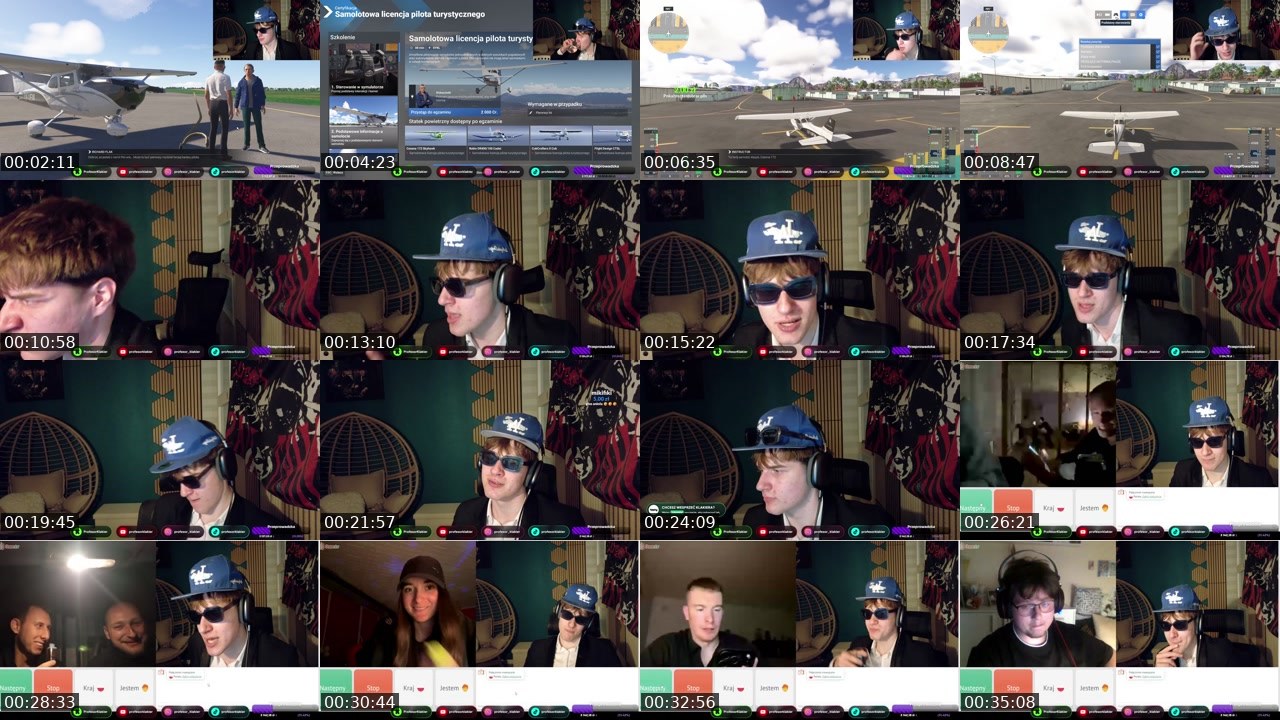 Contact-sheet preview of ProfesorKlakier's Kick recording
