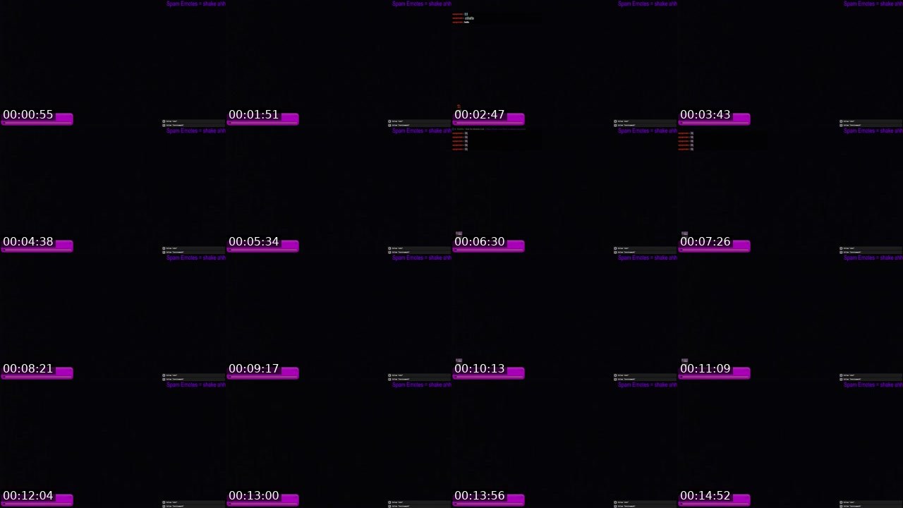 Contact-sheet preview of SheLuvsBats's Kick recording