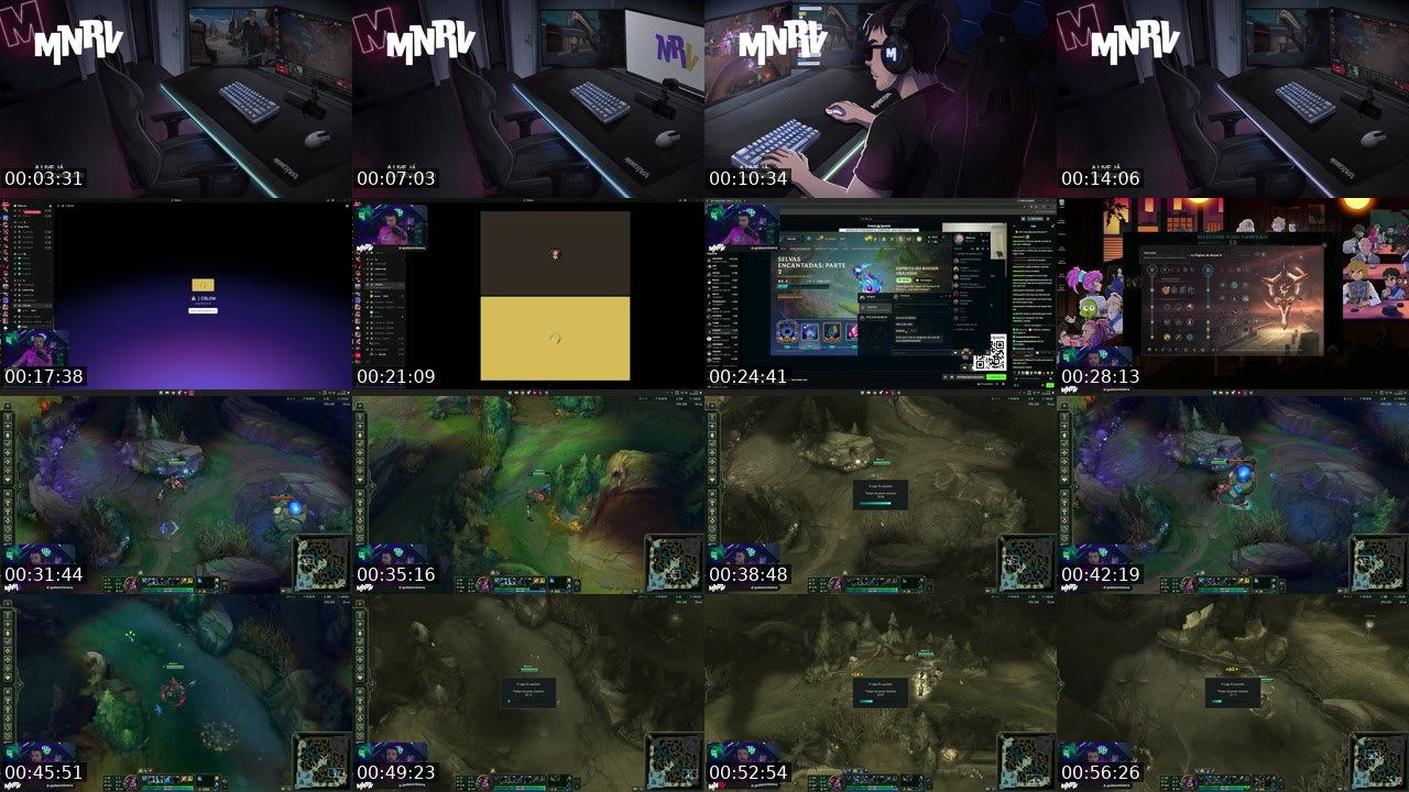 Contact-sheet preview of Minerva's Kick recording