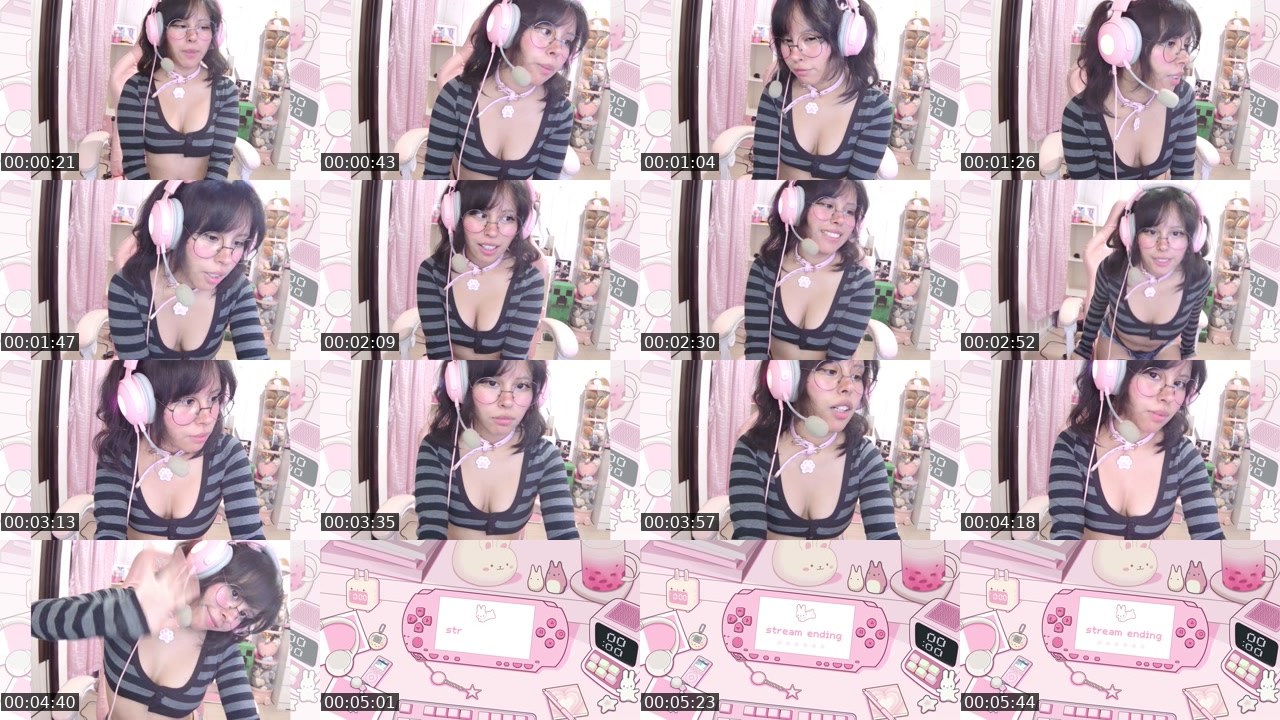 Contact-sheet preview of CutieBunn's Kick recording