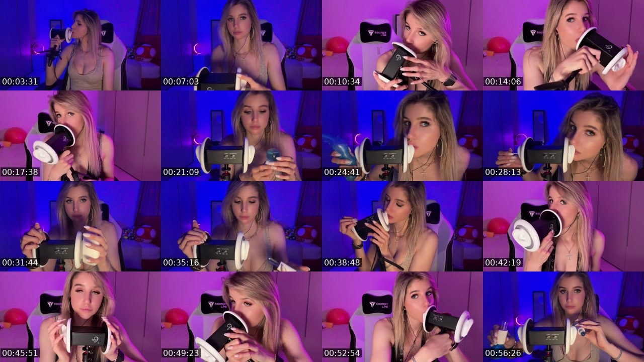 Contact-sheet preview of alinaaxblonde's Kick recording