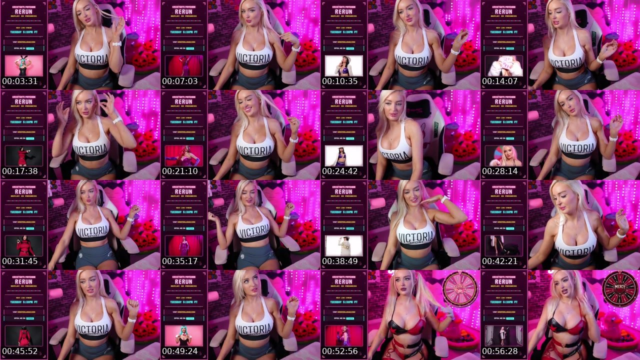 Contact-sheet preview of KristenLanae's Kick recording
