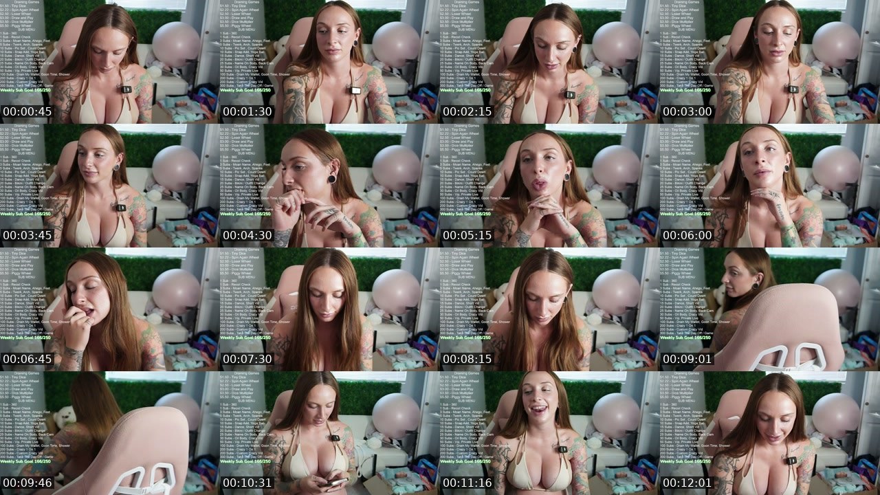 Contact-sheet preview of DreamWithJess's Kick recording