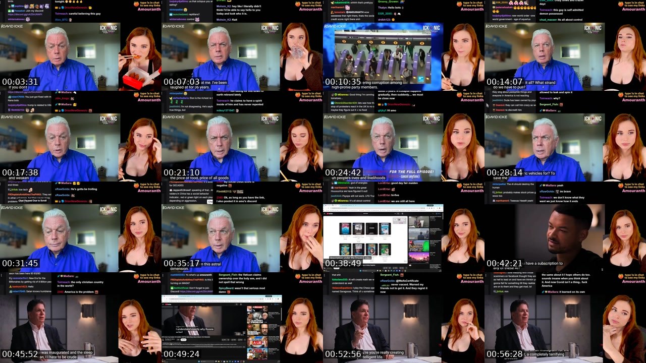 Contact-sheet preview of Amouranth's Kick recording