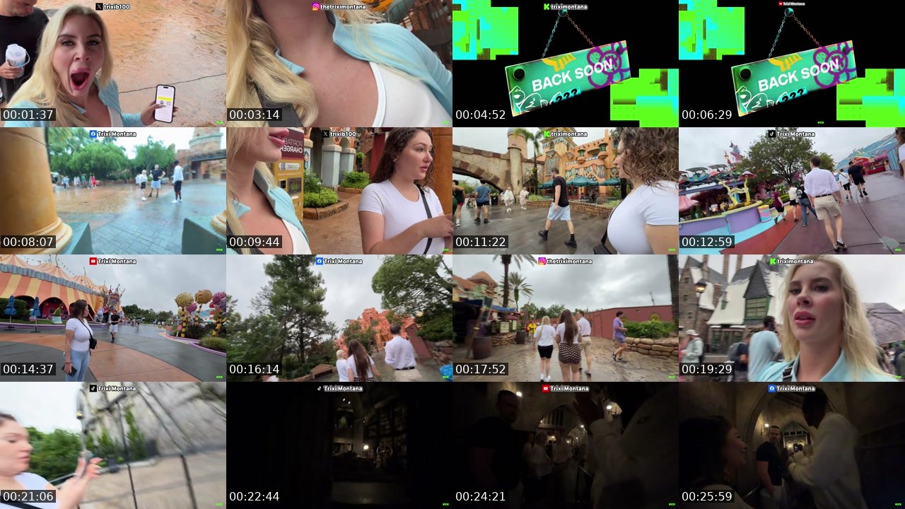 Contact-sheet preview of TrixiMontana's Kick recording