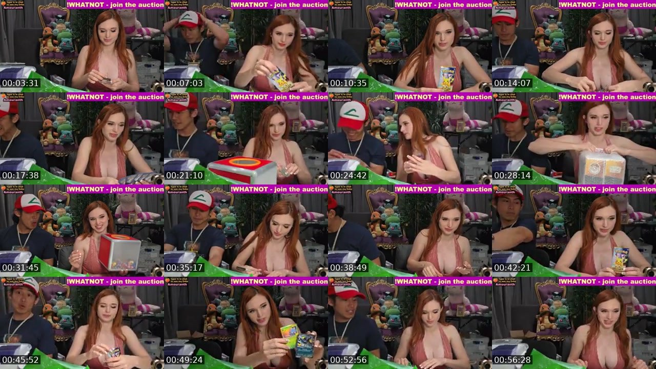 Contact-sheet preview of Amouranth's Kick recording