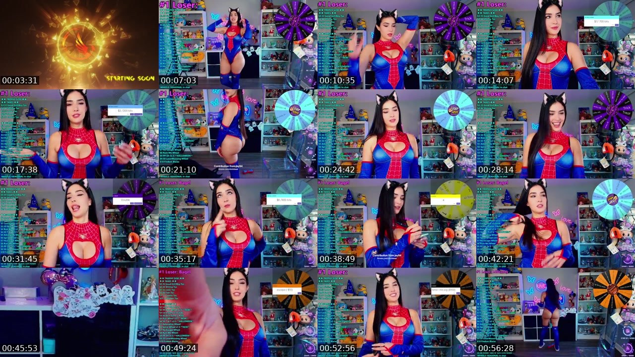 Contact-sheet preview of CinCinBear's Kick recording