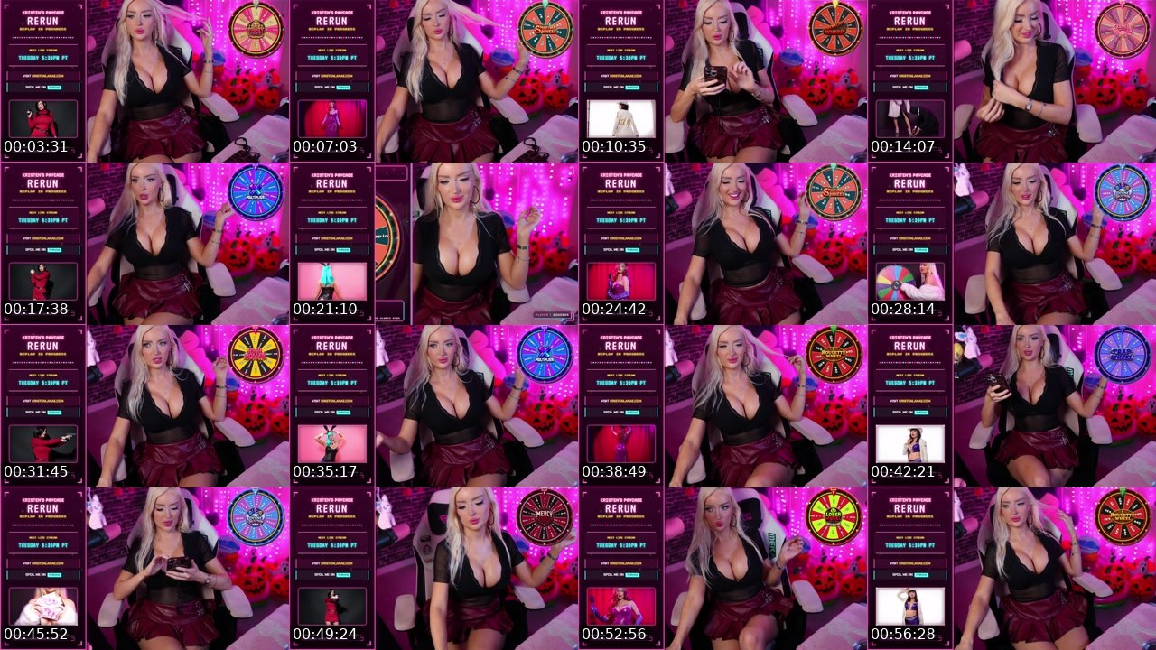 Contact-sheet preview of KristenLanae's Kick recording
