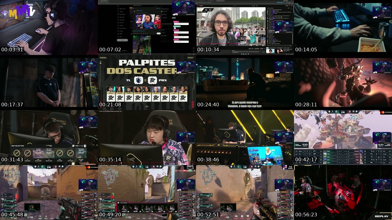 Contact-sheet preview of Minerva's Kick recording