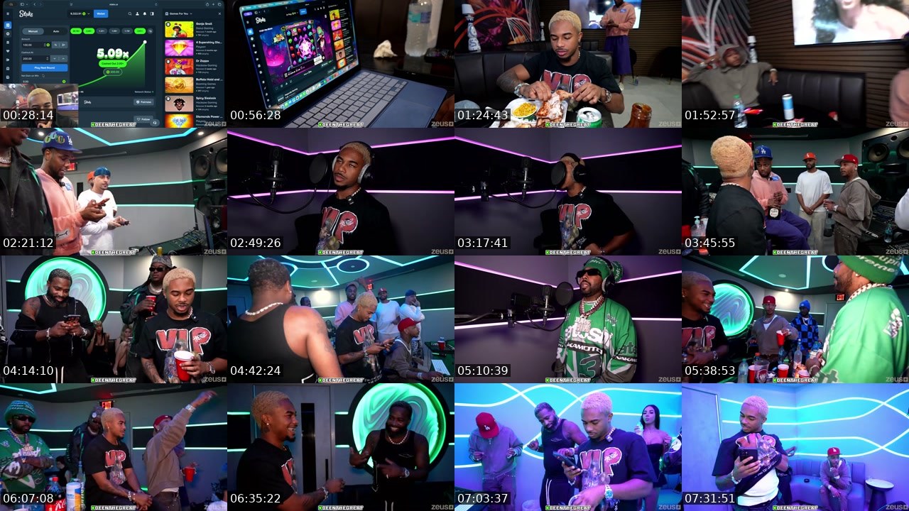 Contact-sheet preview of DeenTheGreat's Kick recording