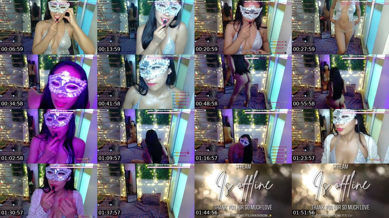 Contact-sheet preview of MarylinLove's Kick recording