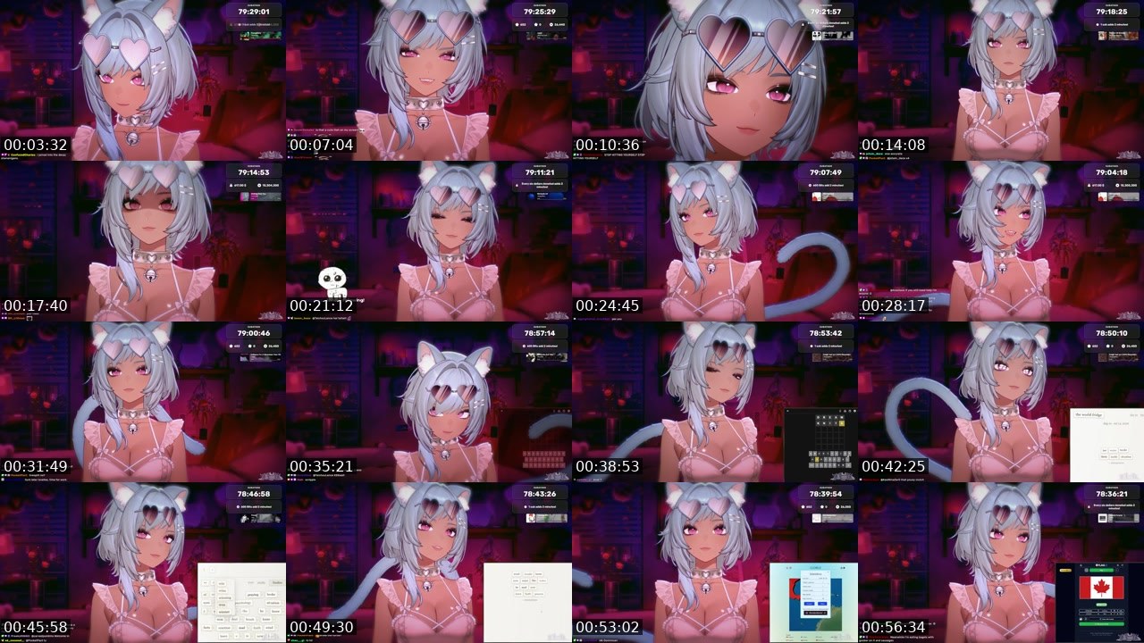 Contact-sheet preview of lilah's Kick recording