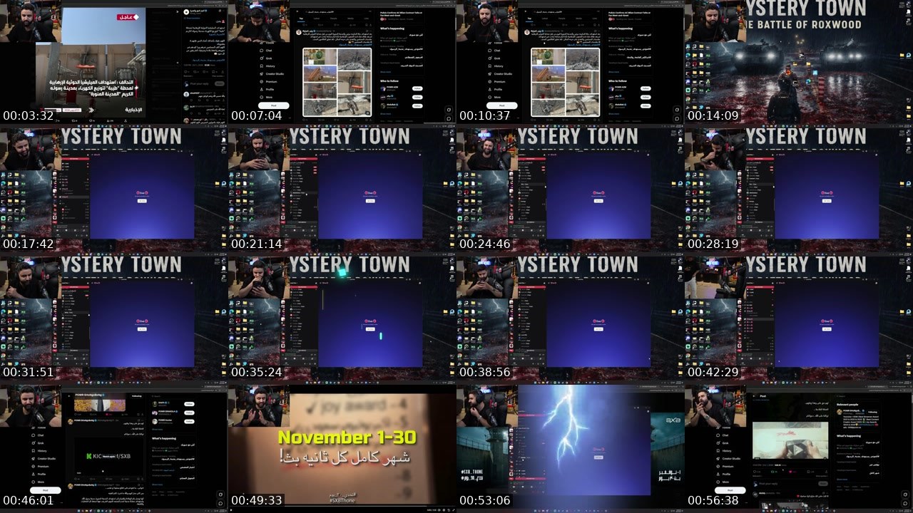 Contact-sheet preview of SXB's Kick recording