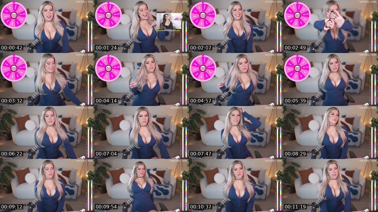 Contact-sheet preview of sweetheart's Kick recording