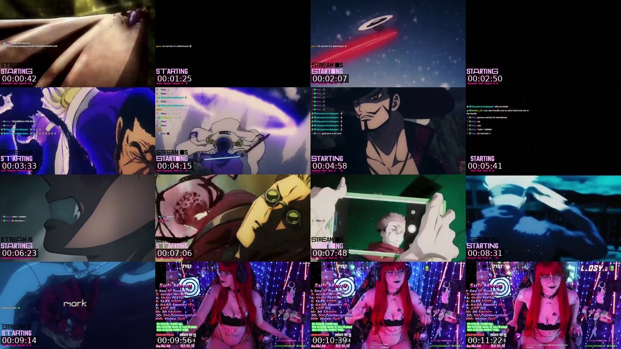 Contact-sheet preview of lidsy's Kick recording