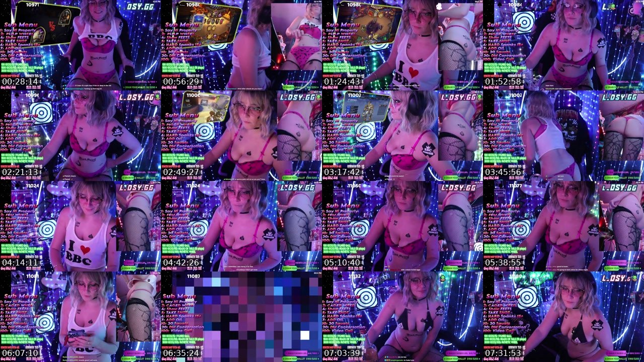 Contact-sheet preview of lidsy's Kick recording