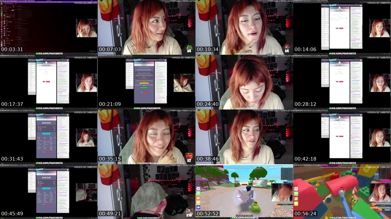 Contact-sheet preview of PauChikita's Kick recording