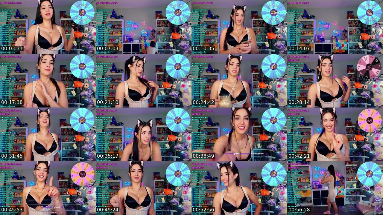 Contact-sheet preview of CinCinBear's Kick recording