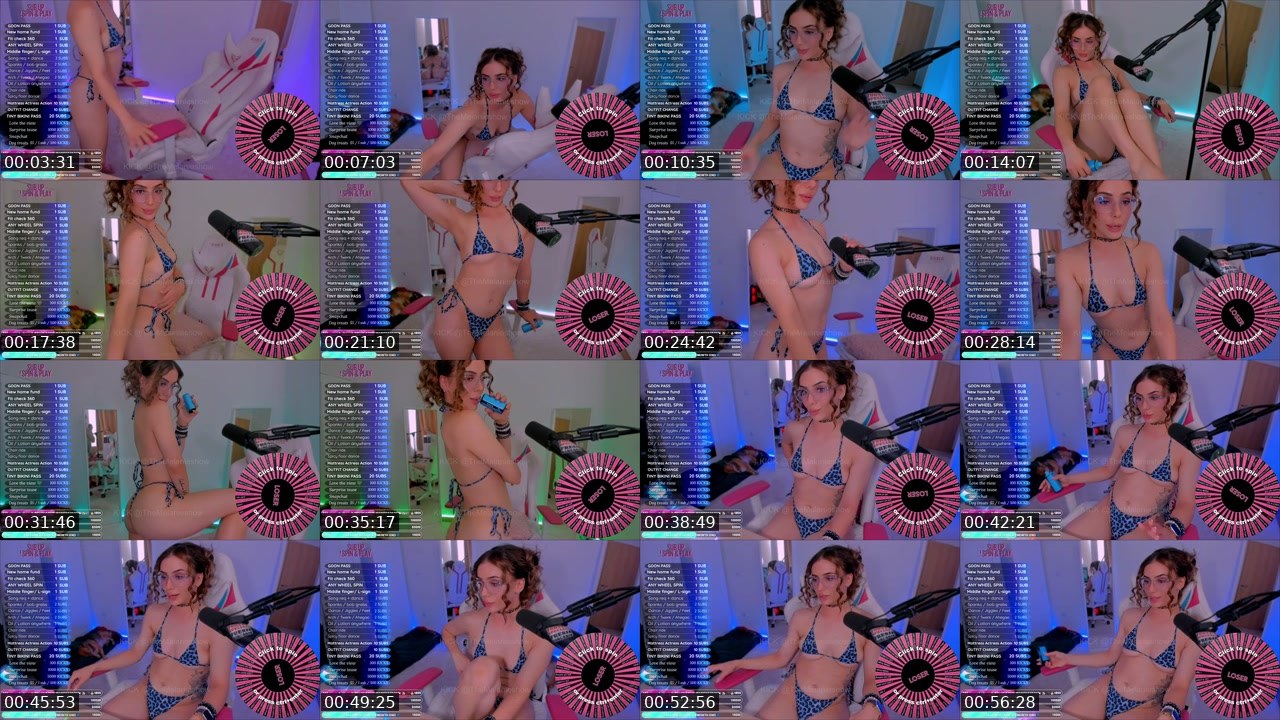 Contact-sheet preview of TheMelanieShow's Kick recording