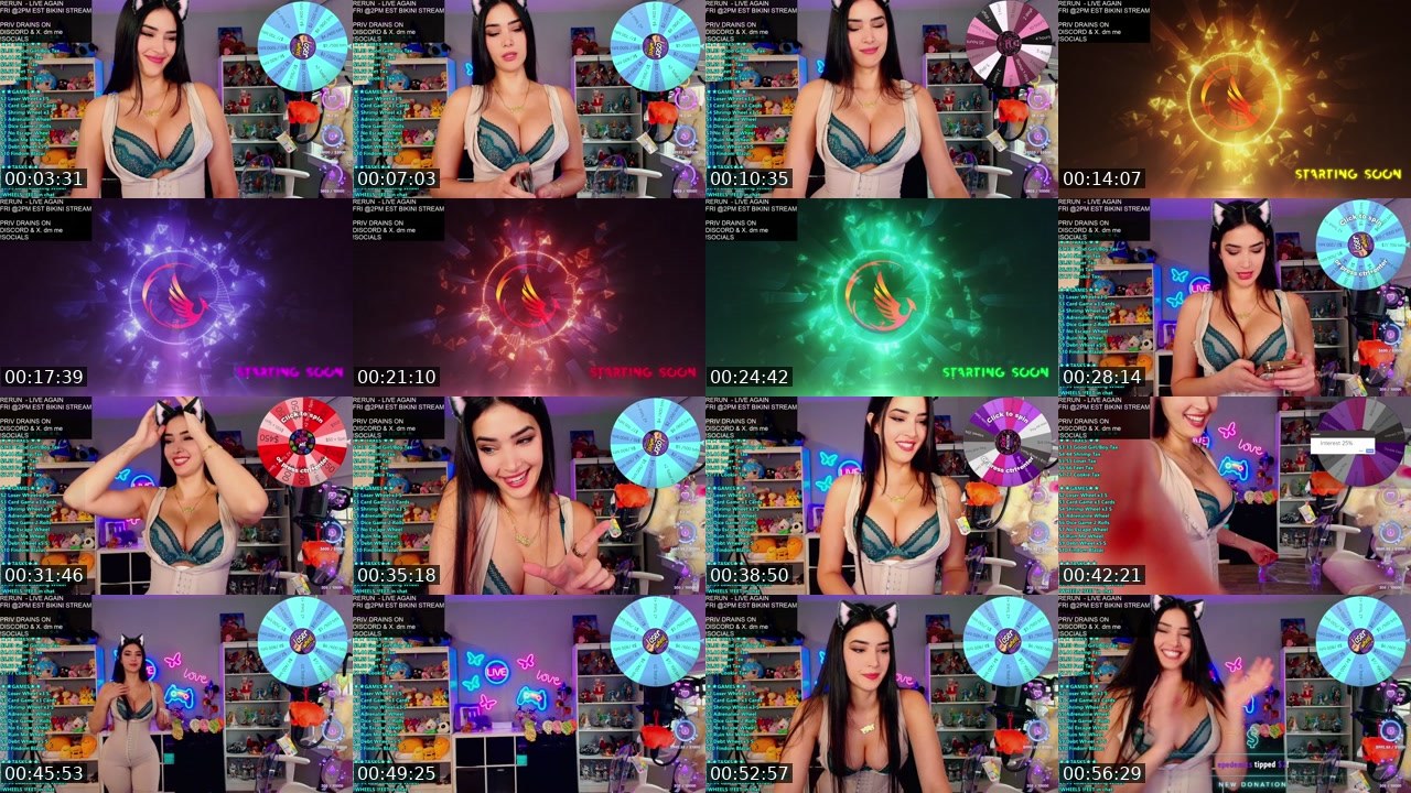 Contact-sheet preview of CinCinBear's Kick recording