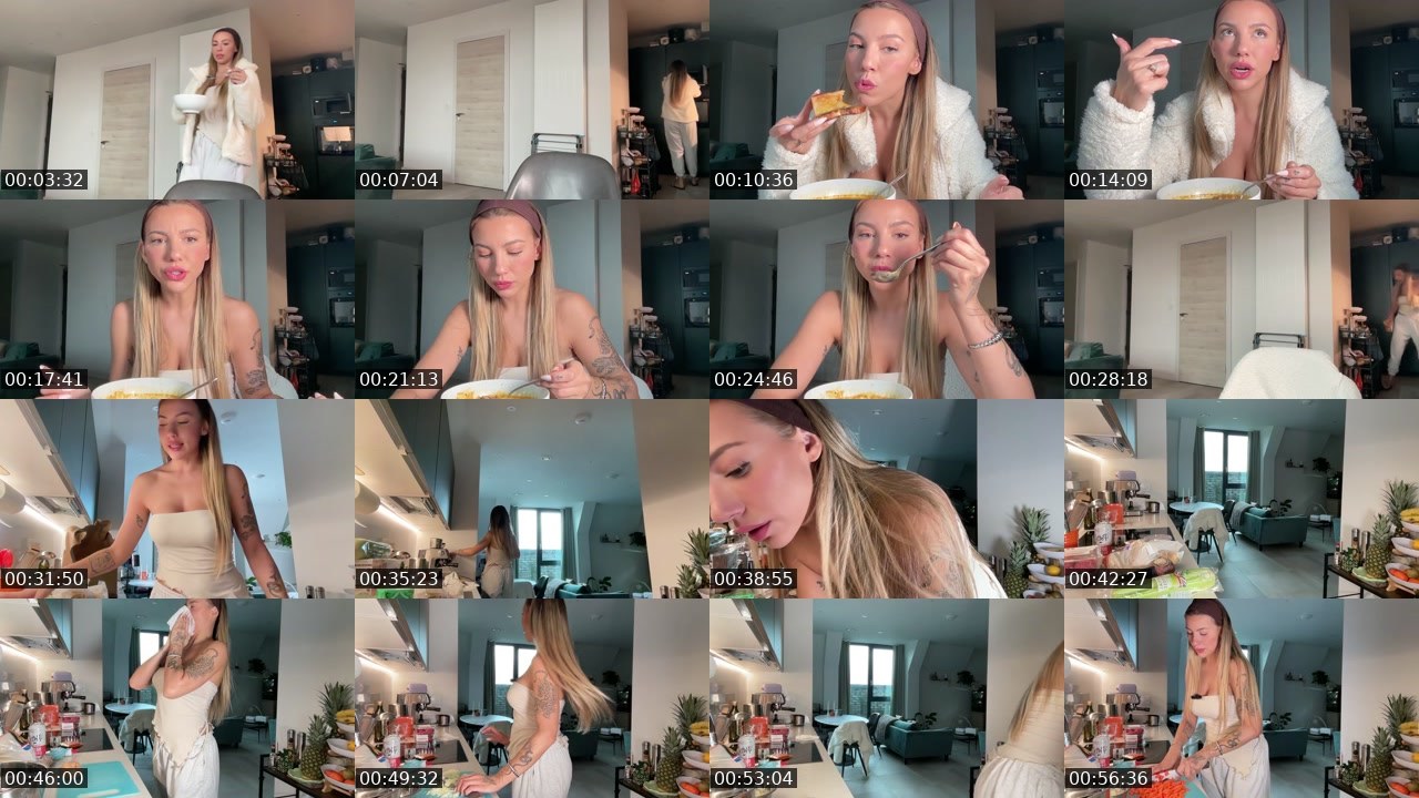 Contact-sheet preview of CrystalMoonTV's Kick recording