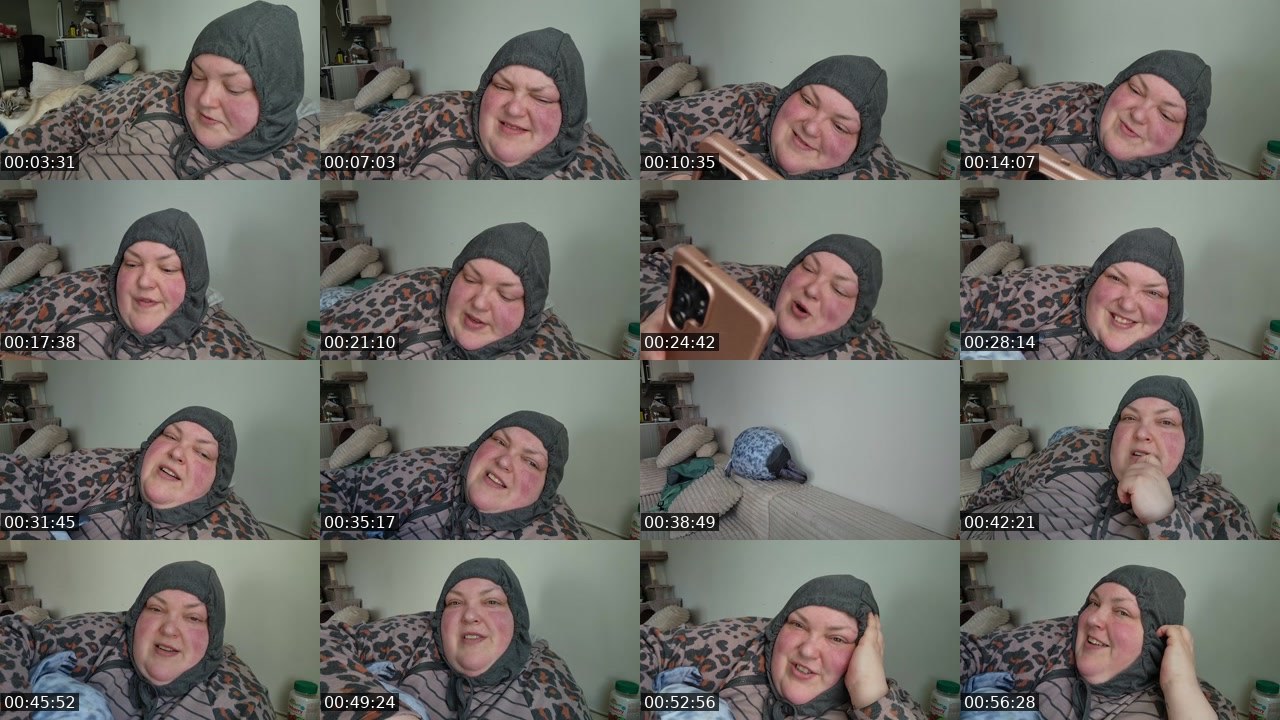 Contact-sheet preview of foodiebeautykick's Kick recording