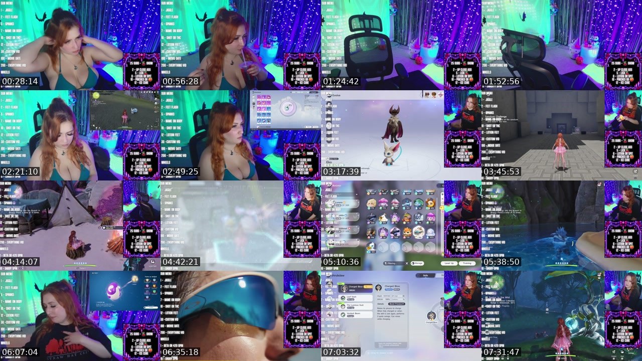 Contact-sheet preview of PeachyJade's Kick recording