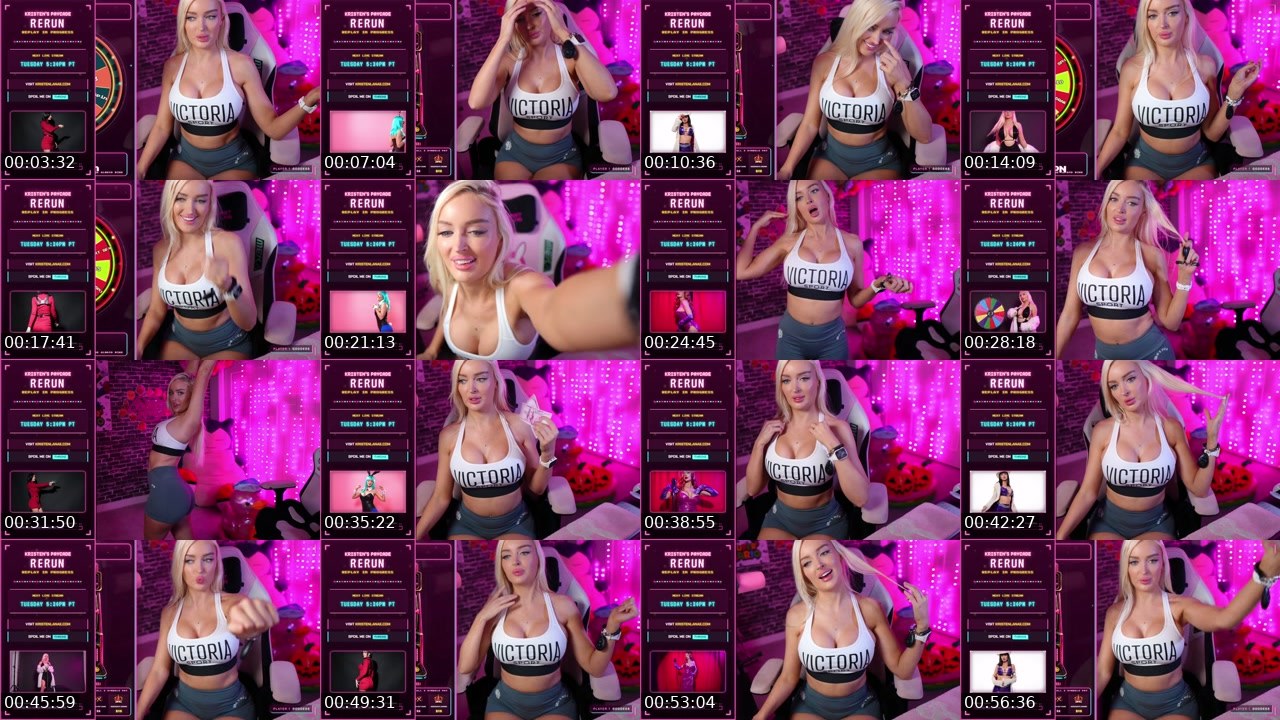 Contact-sheet preview of KristenLanae's Kick recording