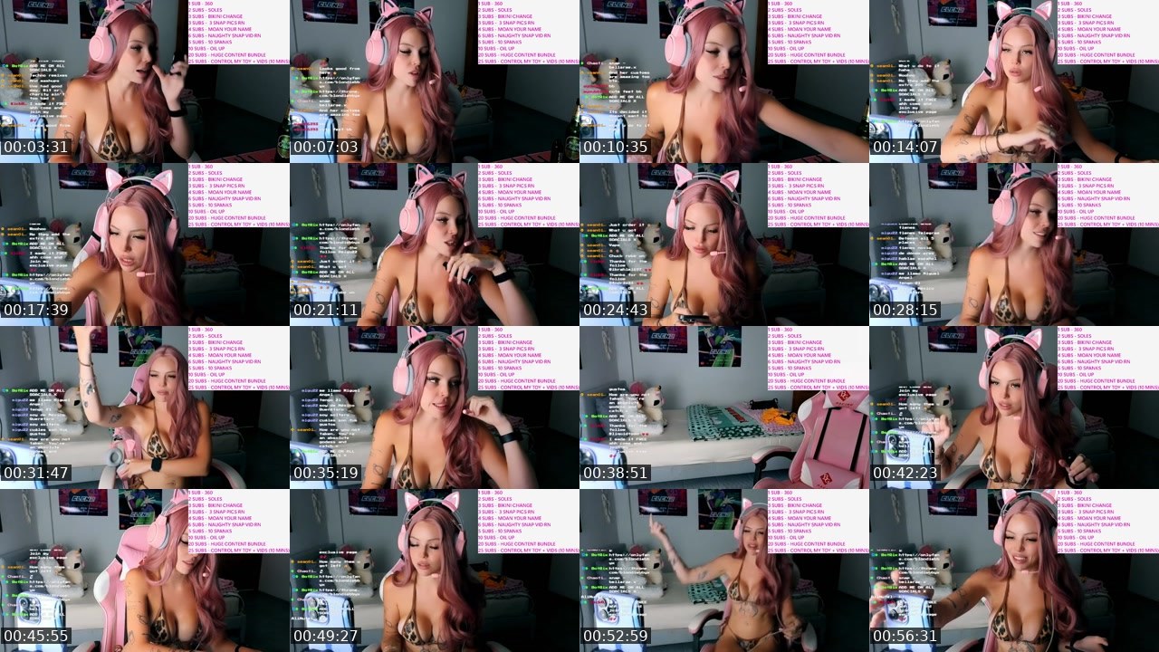 Contact-sheet preview of ChaoticBarbie's Kick recording